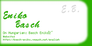 eniko basch business card